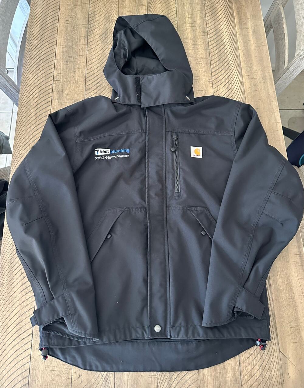 Carhartt Storm Defender Waterproof Rain Jacket Black Men's Size Small J162